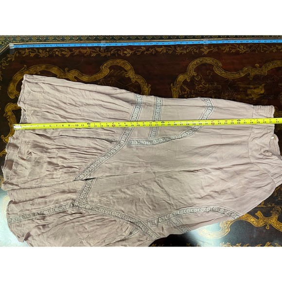 Free People Lovins Easy Lace Wide Leg Palazzo Pull On Pants Boho Romantic Chic S - Picture 8 of 16